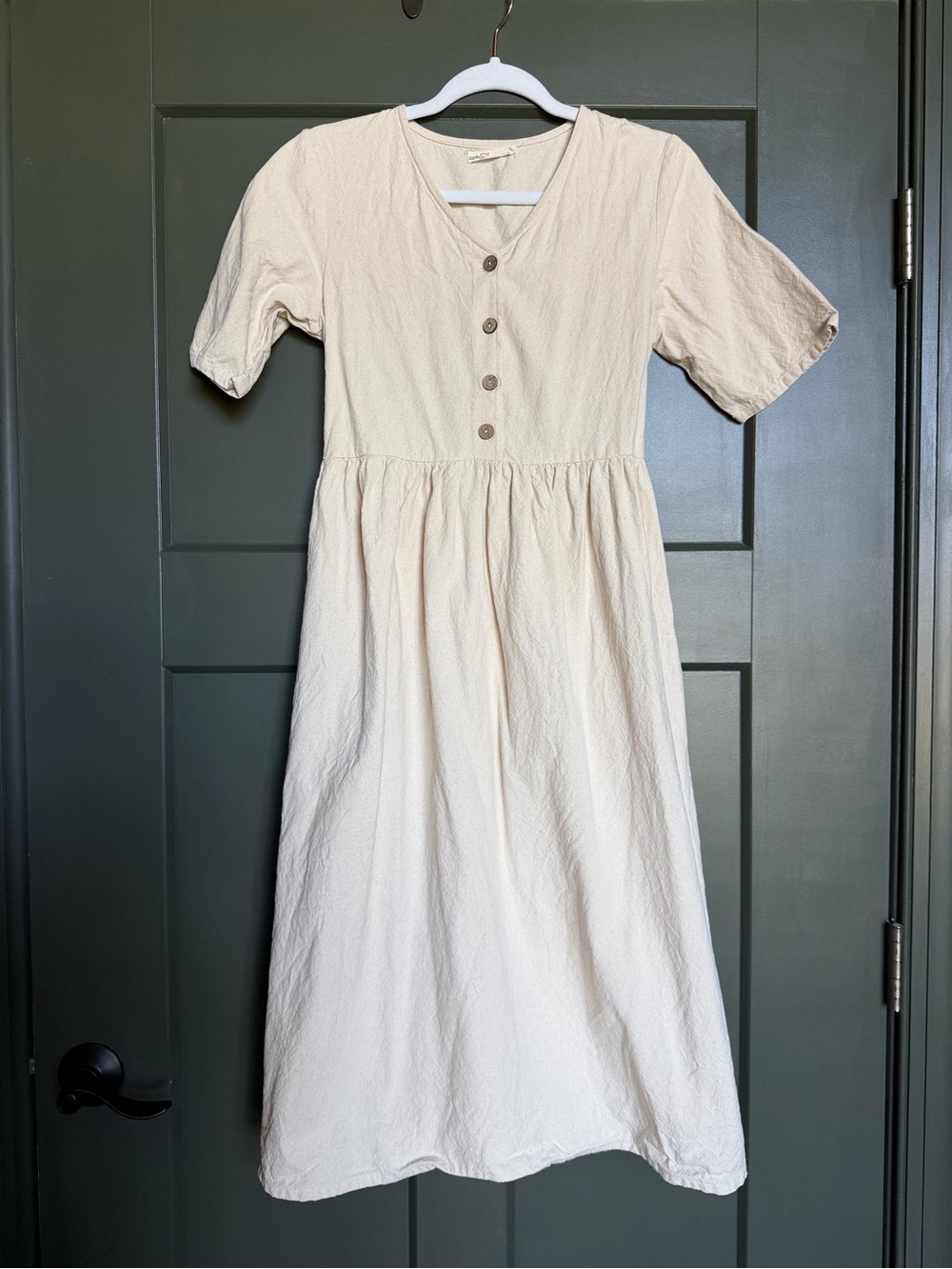 Little Cottonwood Cream Linen Dress